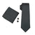 Black & Thin White Stripes Tie Complete Set - Modern Mister