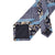 Gold & Navy Blue Paisley with Crosshatch Stripes Tie Complete Set - Modern Mister