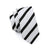 White with Black Stripes Matching Tie Set (3pc) - Modern Mister