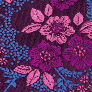 Sari Fabric Full Length ~ Fuschia Pink Navy Blue — Colors by Padmini