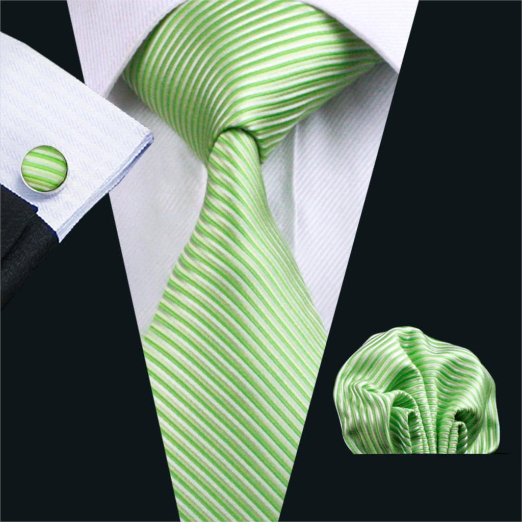 Lime Striped Satin Skinny Necktie Lime Striped Satin Skinny Necktie