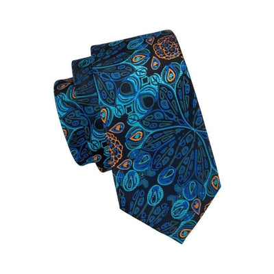 Peacock Blue Matching Tie Set (3pc) - Modern Mister