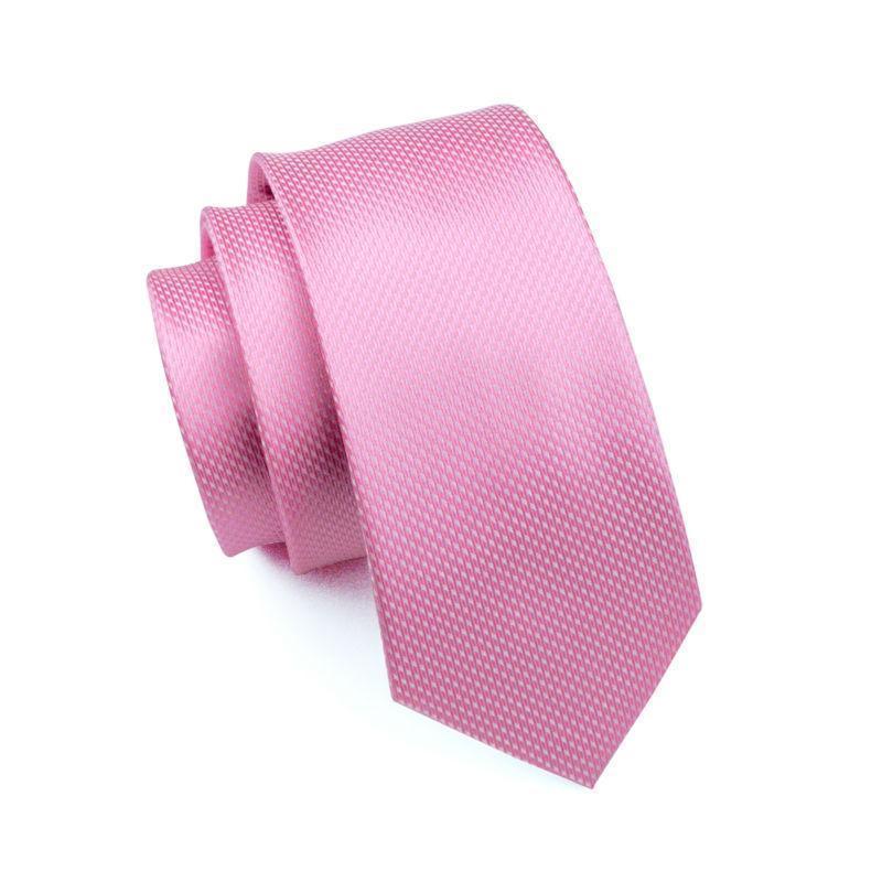 Pink Geometric Stripes Matching Tie Set (3pc) - Modern Mister