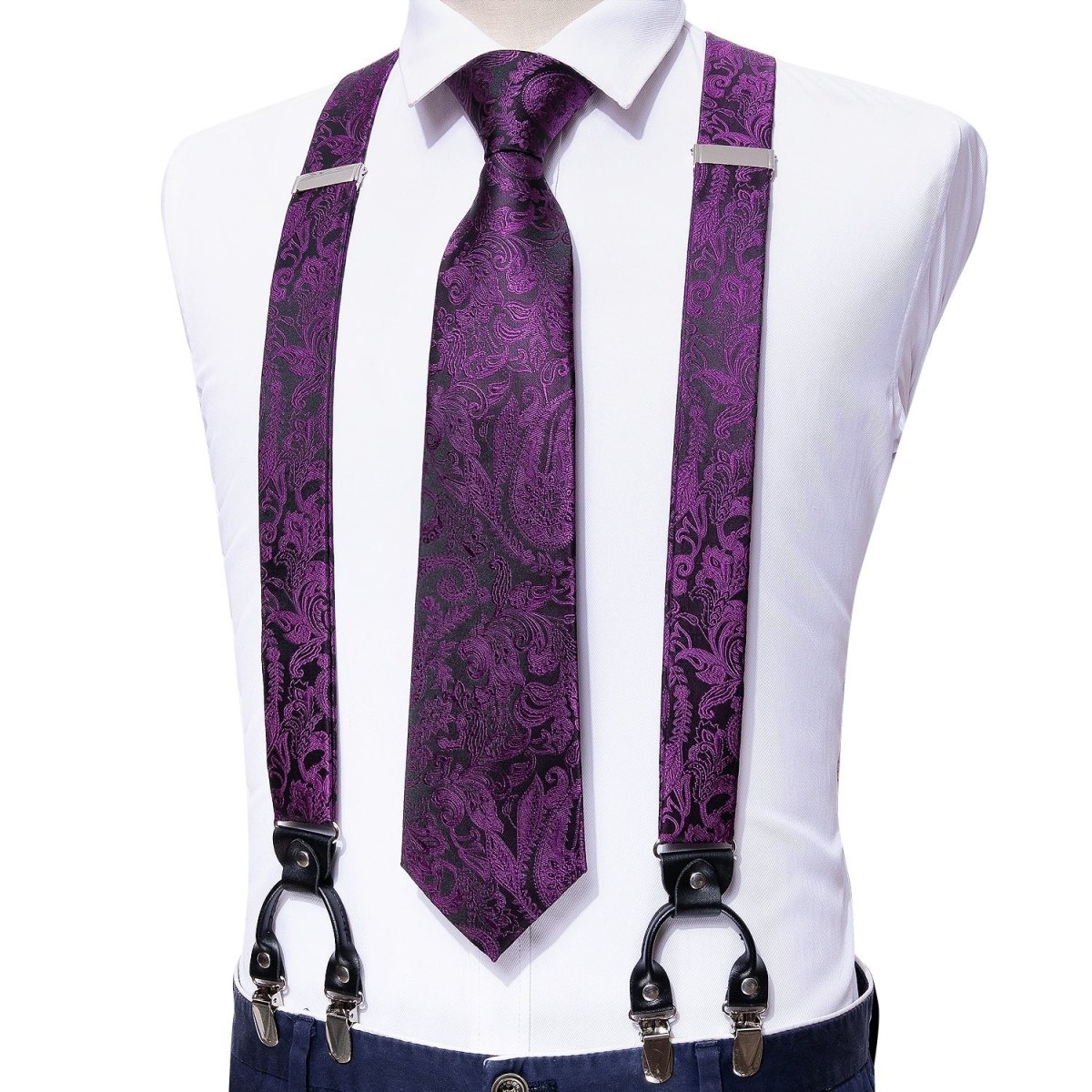 4pc Tie & Suspender Sets