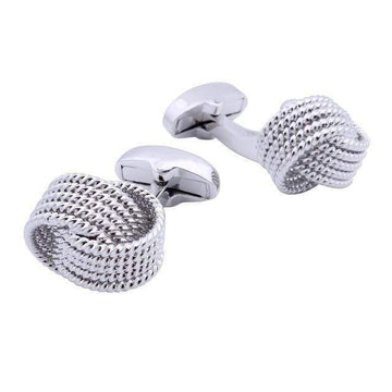 Twisted Metal Braid Cufflinks - Modern Mister